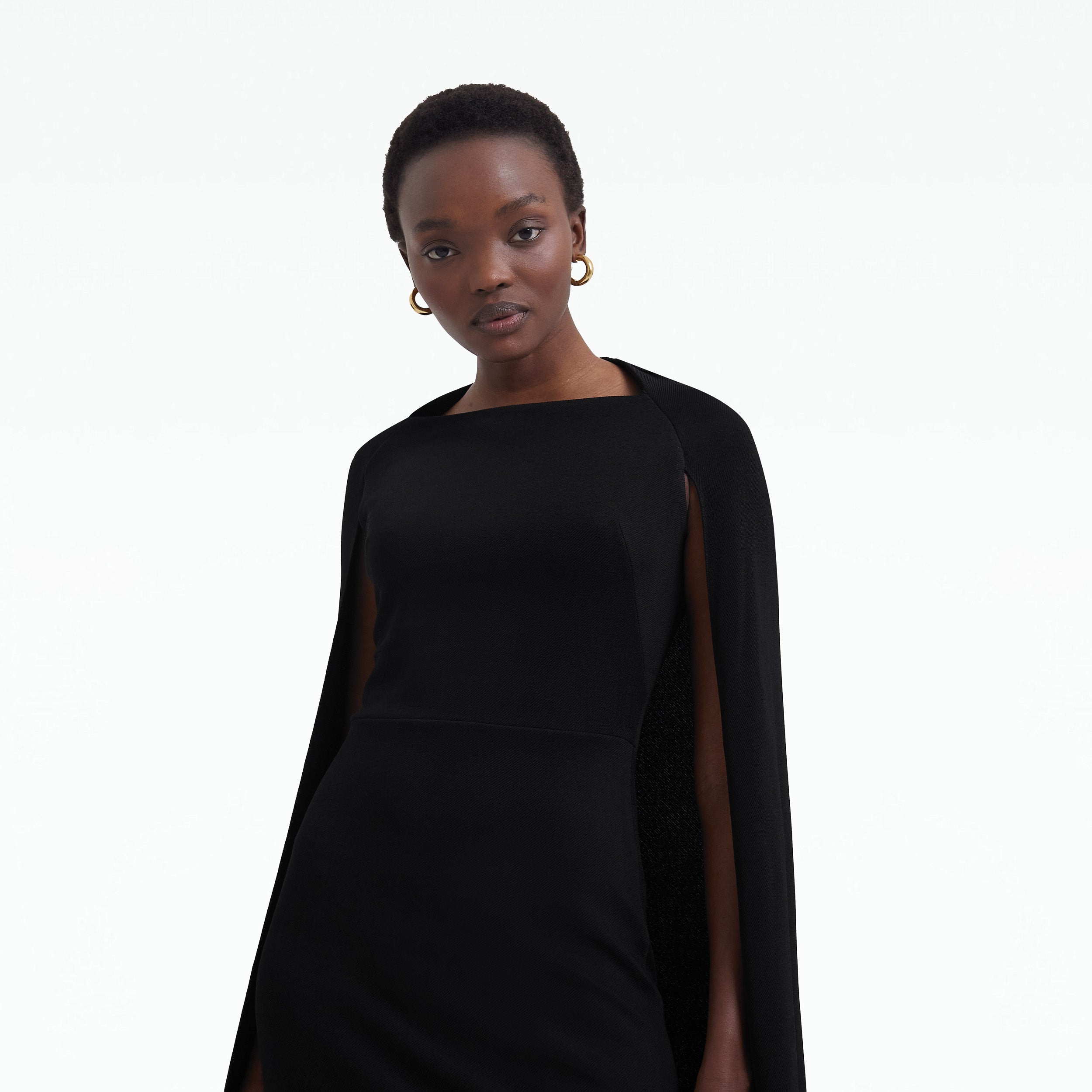 Doola Black Midi Dress Safiyaa London