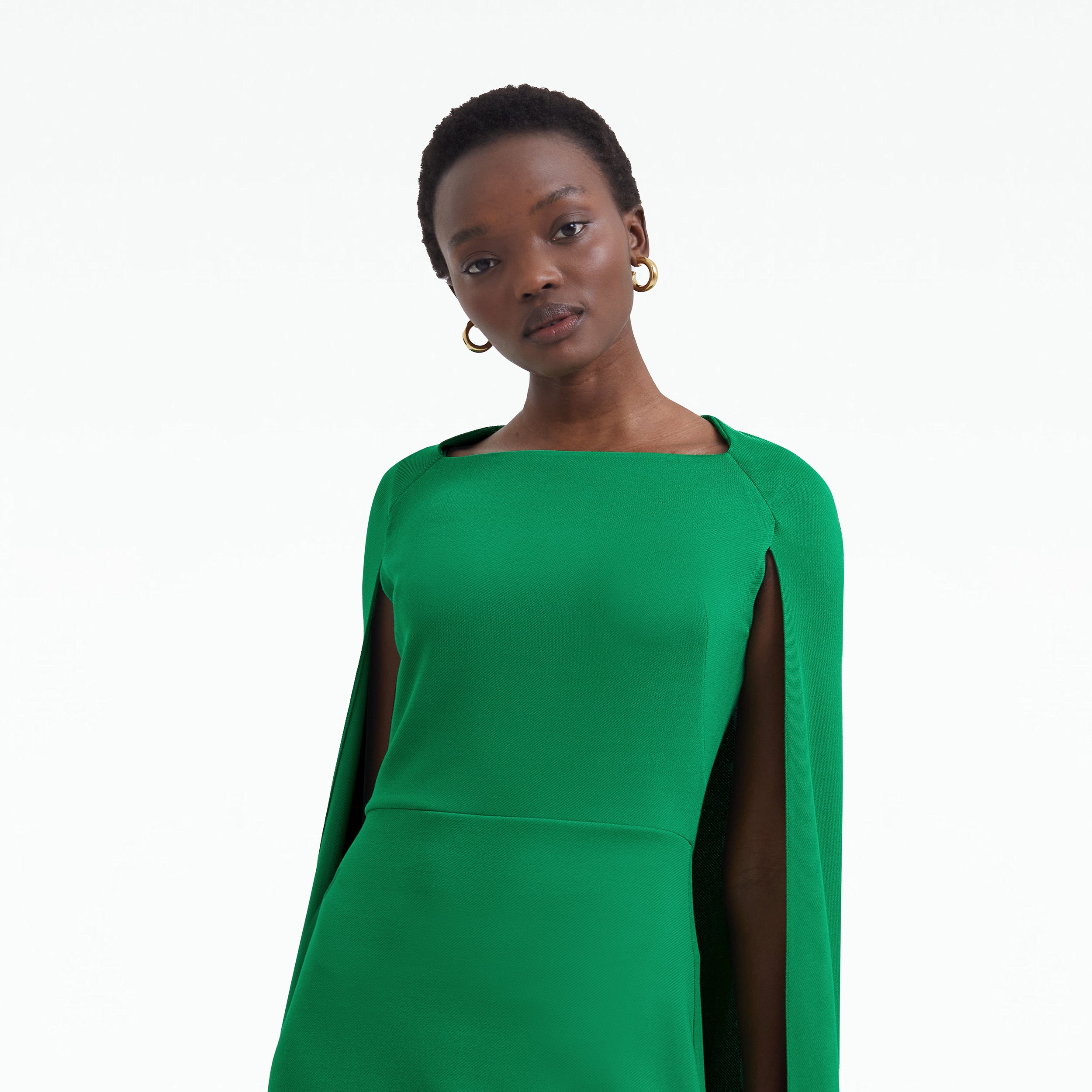 Doola Jewel Green Midi Dress Safiyaa London