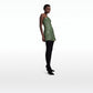 Rowan Oil Green Short Dress
