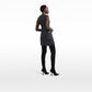 Denise Black Vegan Leather Short Dress
