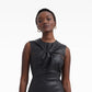 Denise Black Vegan Leather Short Dress