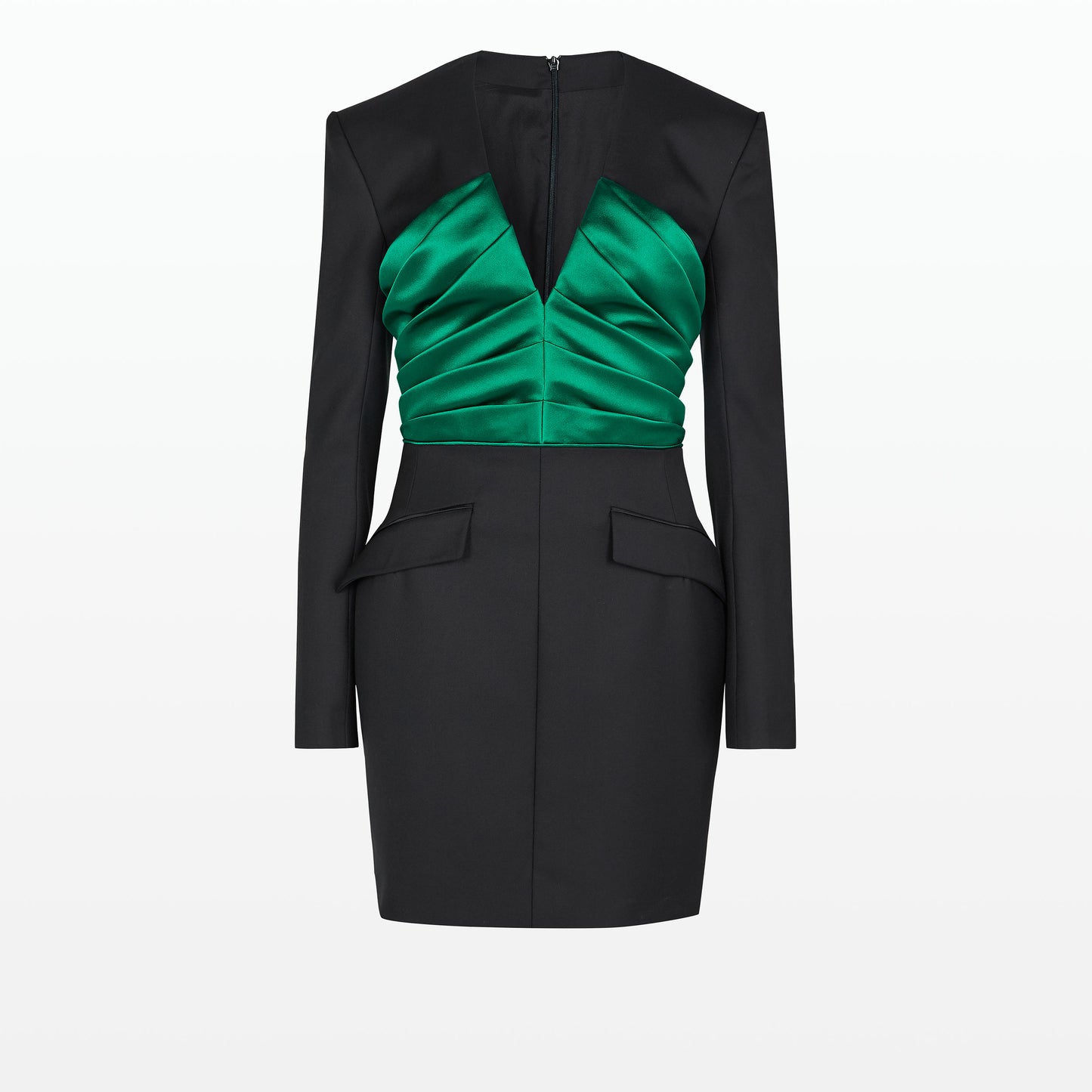 Di Black & Jewel Green Short Dress