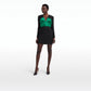Di Black & Jewel Green Short Dress