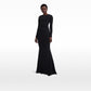 Heliconia Black Long Dress