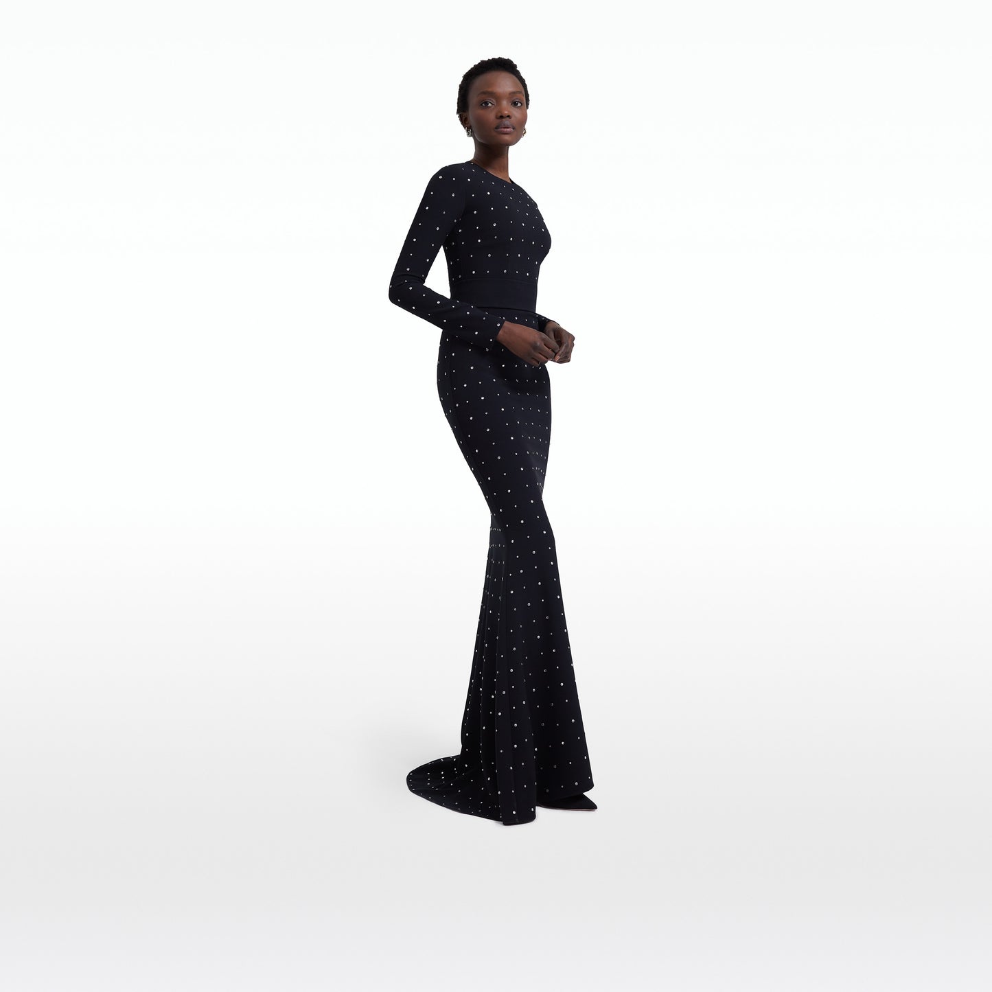 Heliconia Black Long Dress