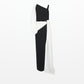 Loredana Black & Ivory Long Dress