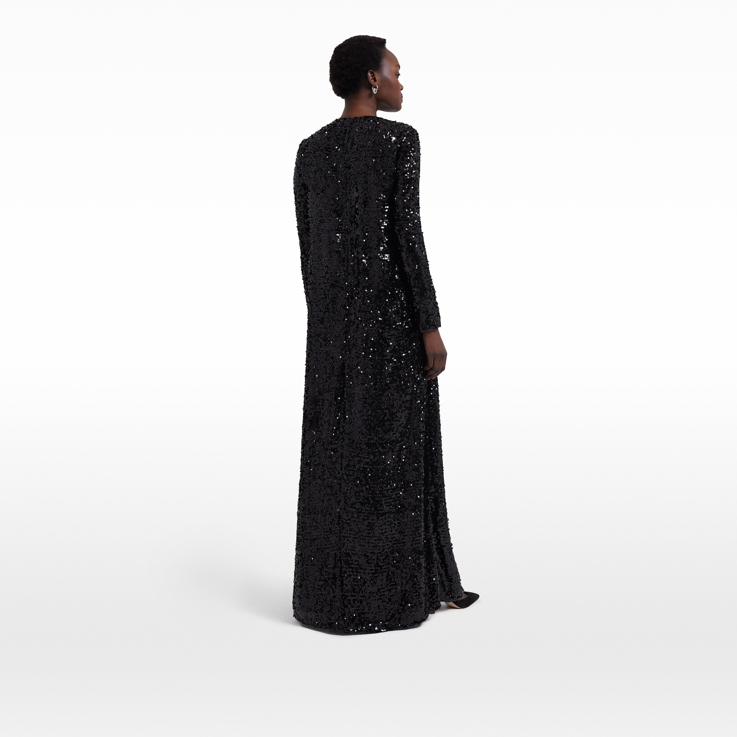 Naima Black Long Dress