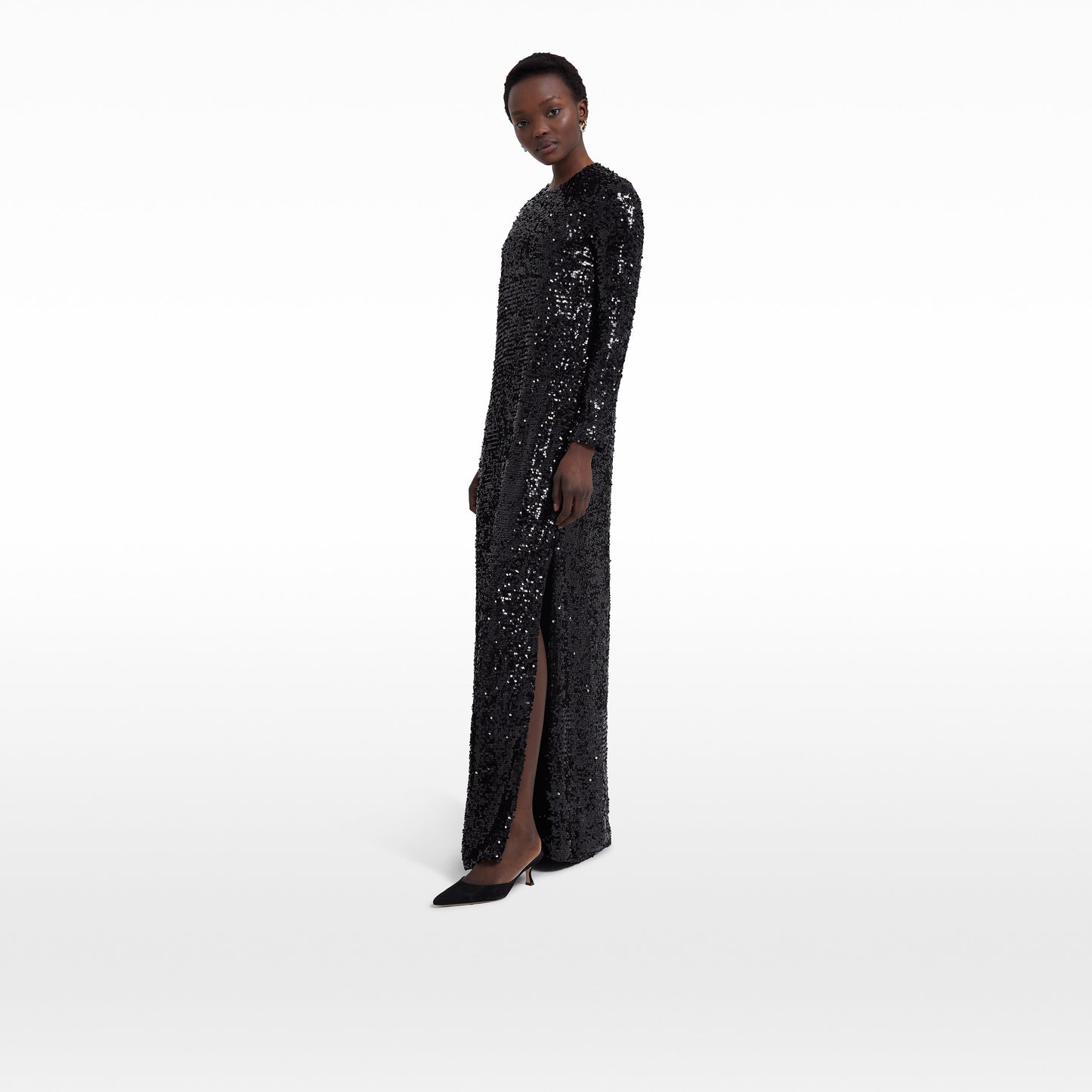 Naima Black Long Dress