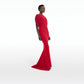 Lana Crimson Long Dress