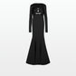 Lucy Black Long Dress