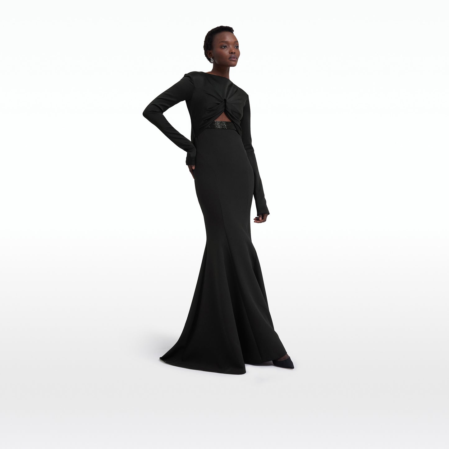 Lucy Black Long Dress