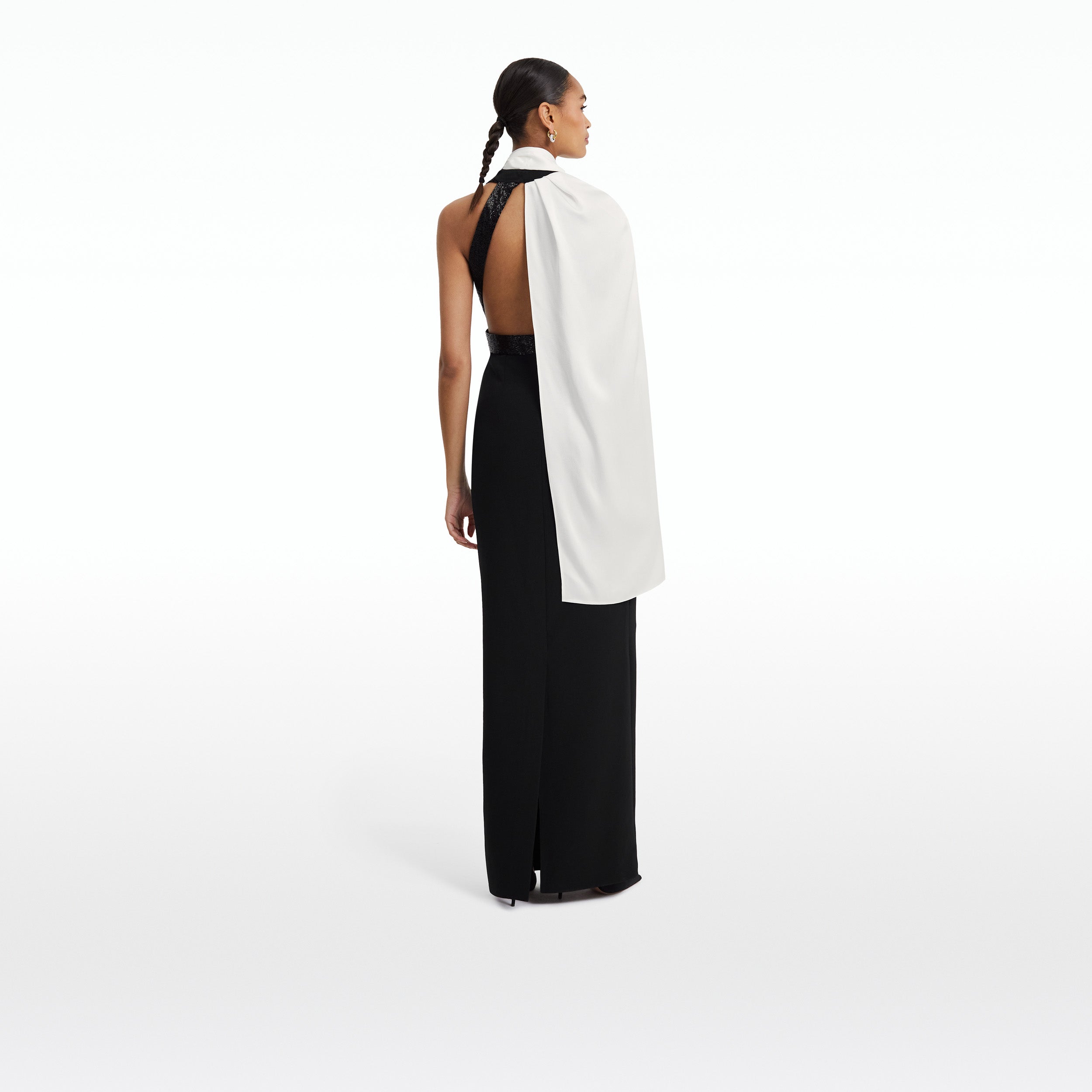 Lexi Black & Ivory Long Dress