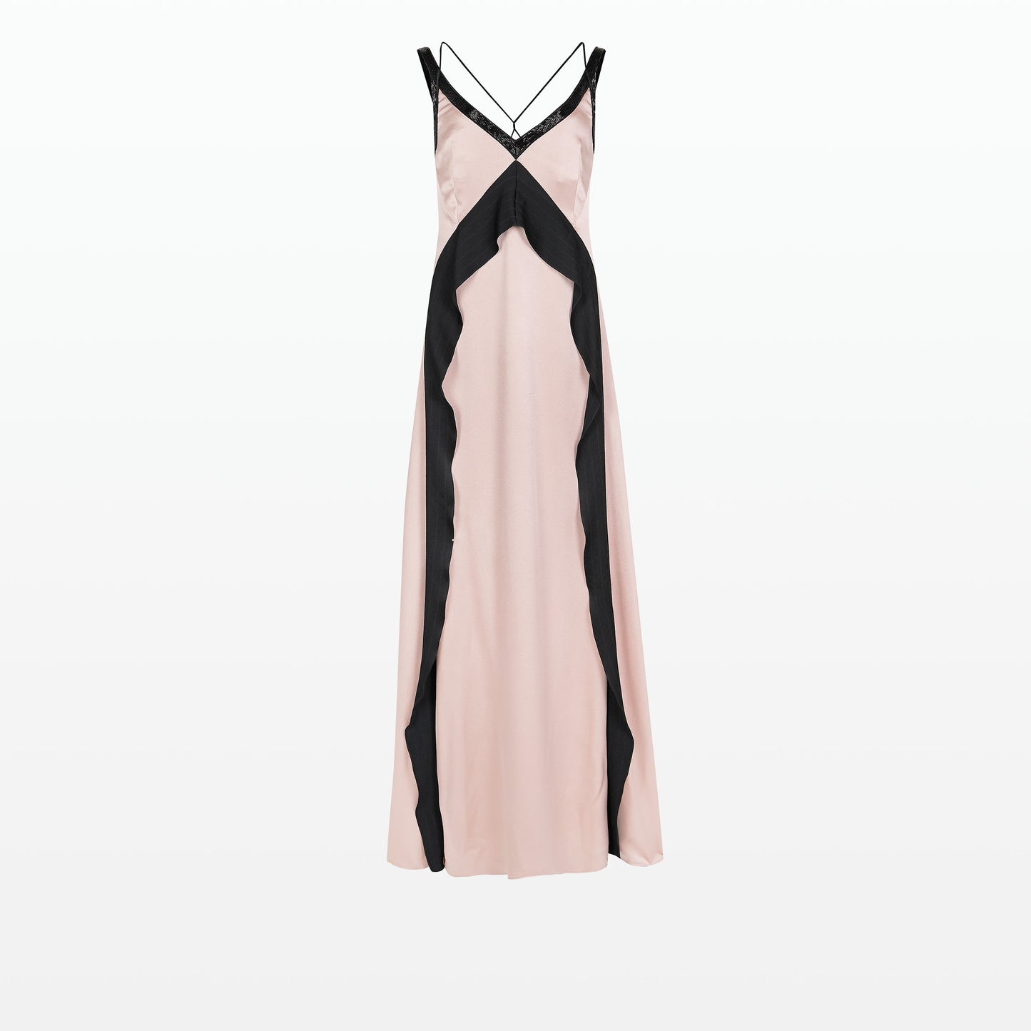Damsel Adobe Rose & Black Long Dress
