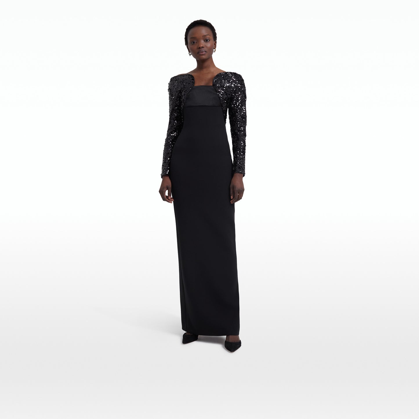 Liza Black Long Dress