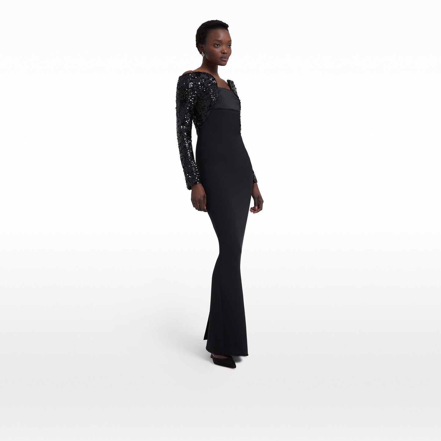 Liza Black Long Dress