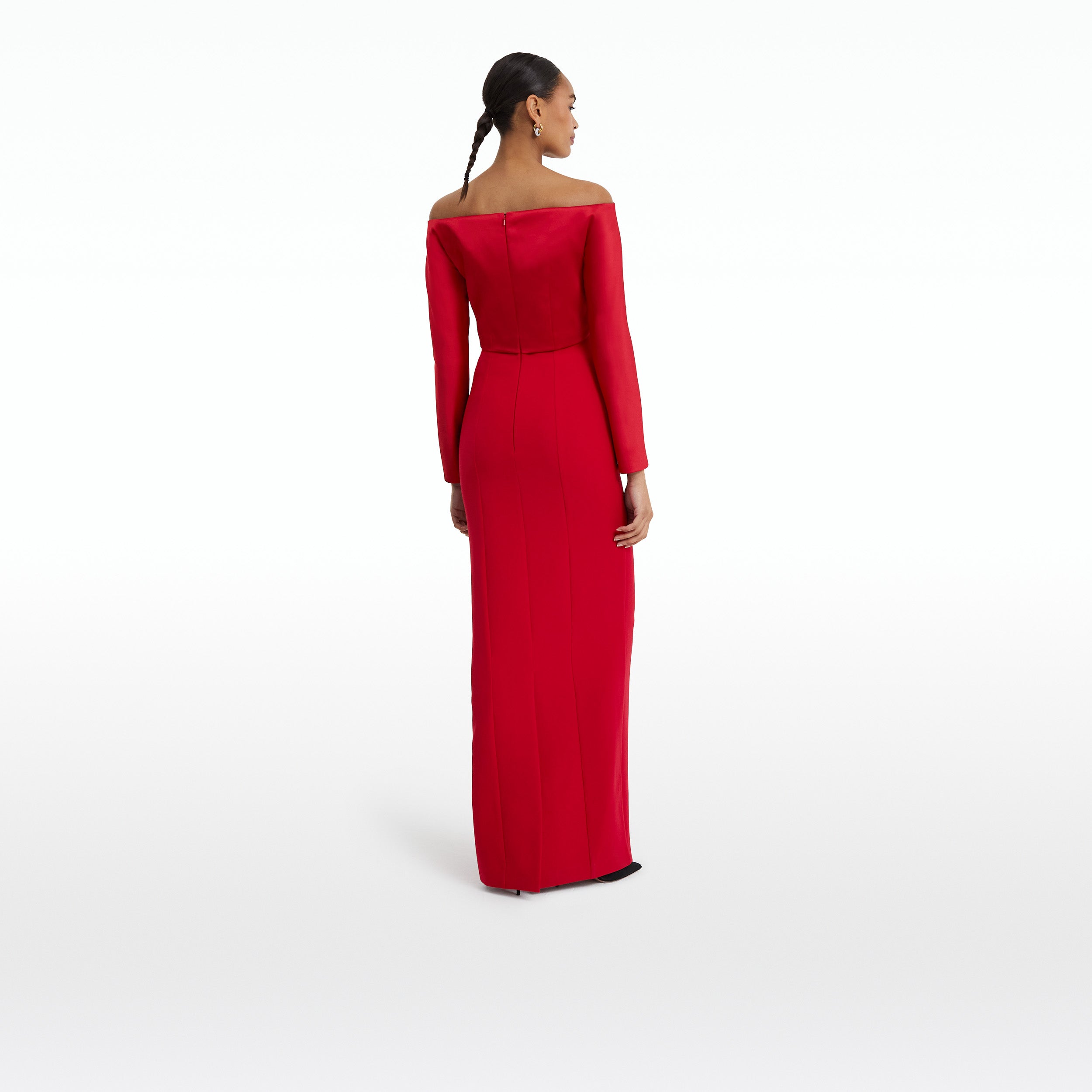 Liza Crimson Red Long Dress