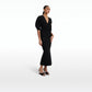 Kiera Black Knit Midi Dress