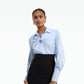 Tallula Blue & White Cotton Top