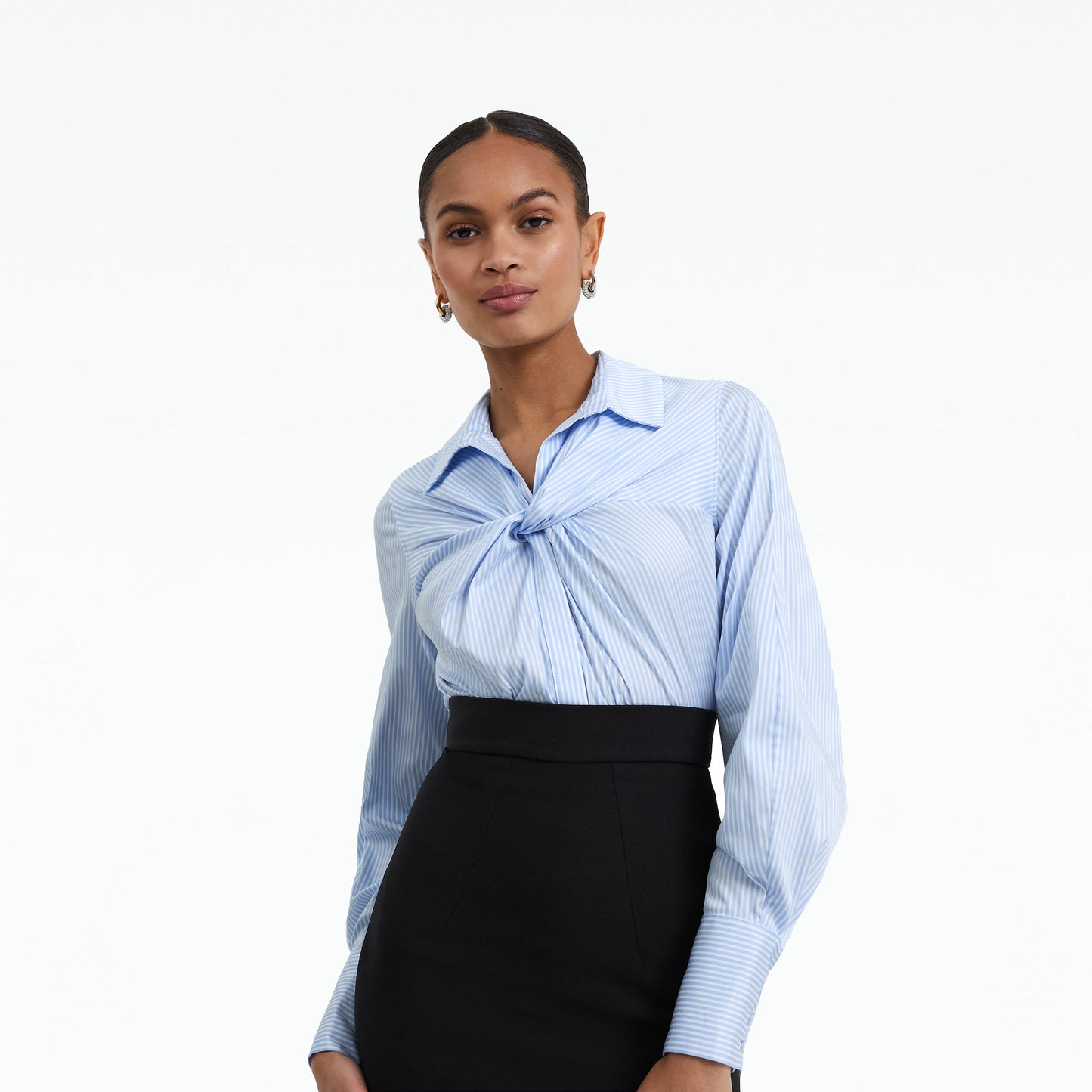 Tallula Blue & White Cotton Top