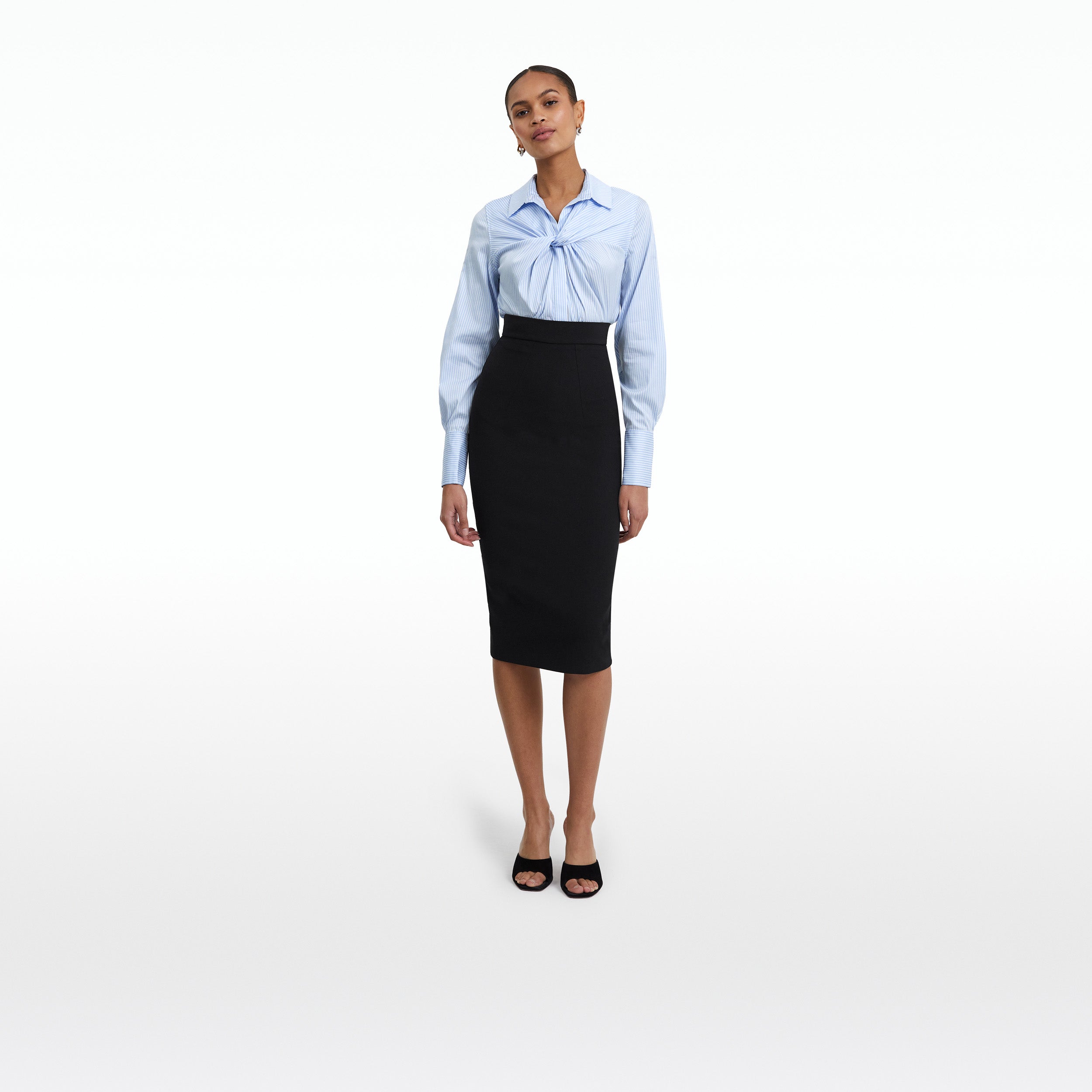 Tallula Blue & White Cotton Top