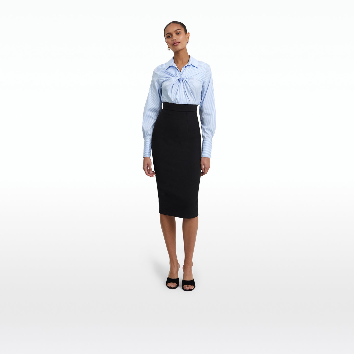 Tallula Blue & White Cotton Top