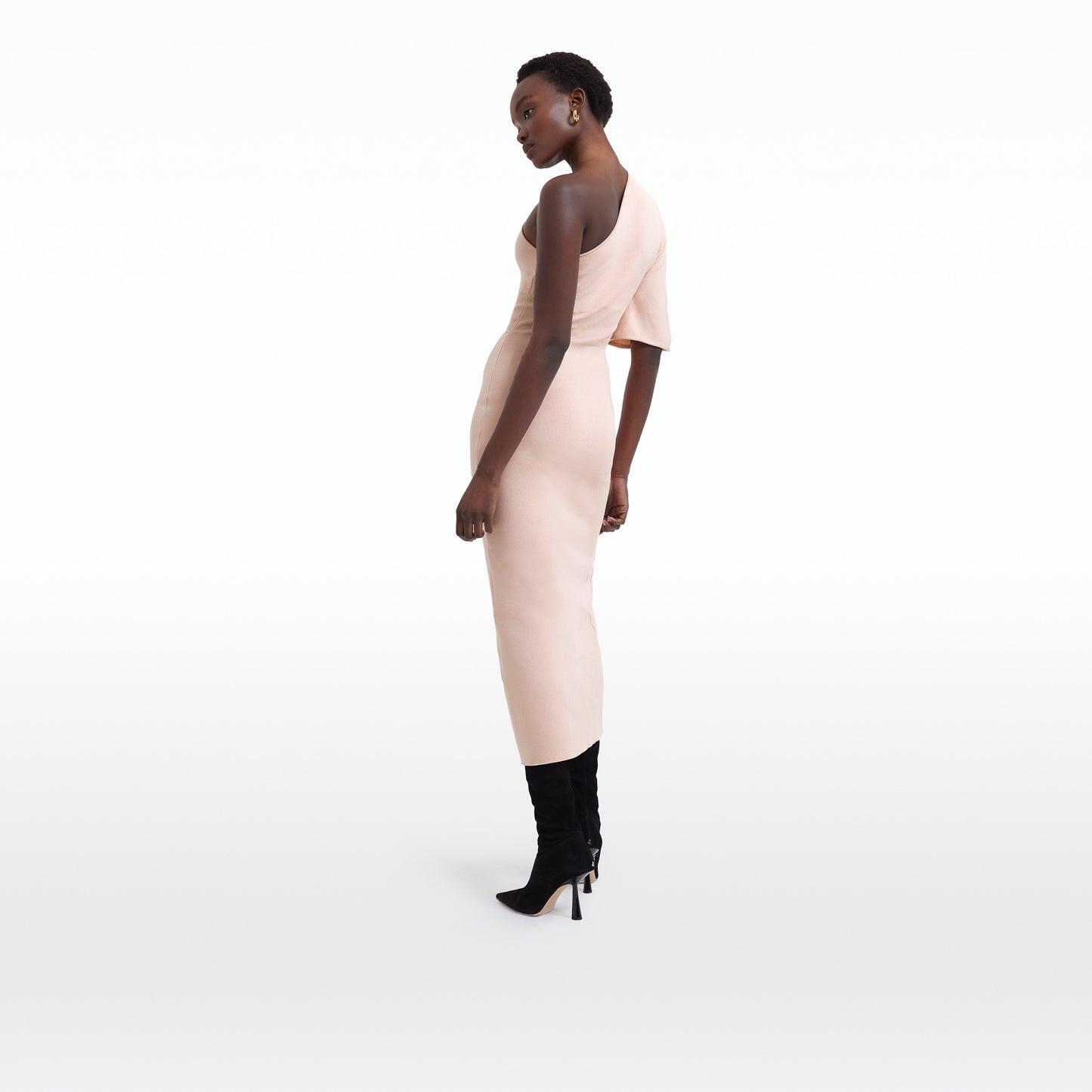 Kalypso Pink Knit Midi Dress