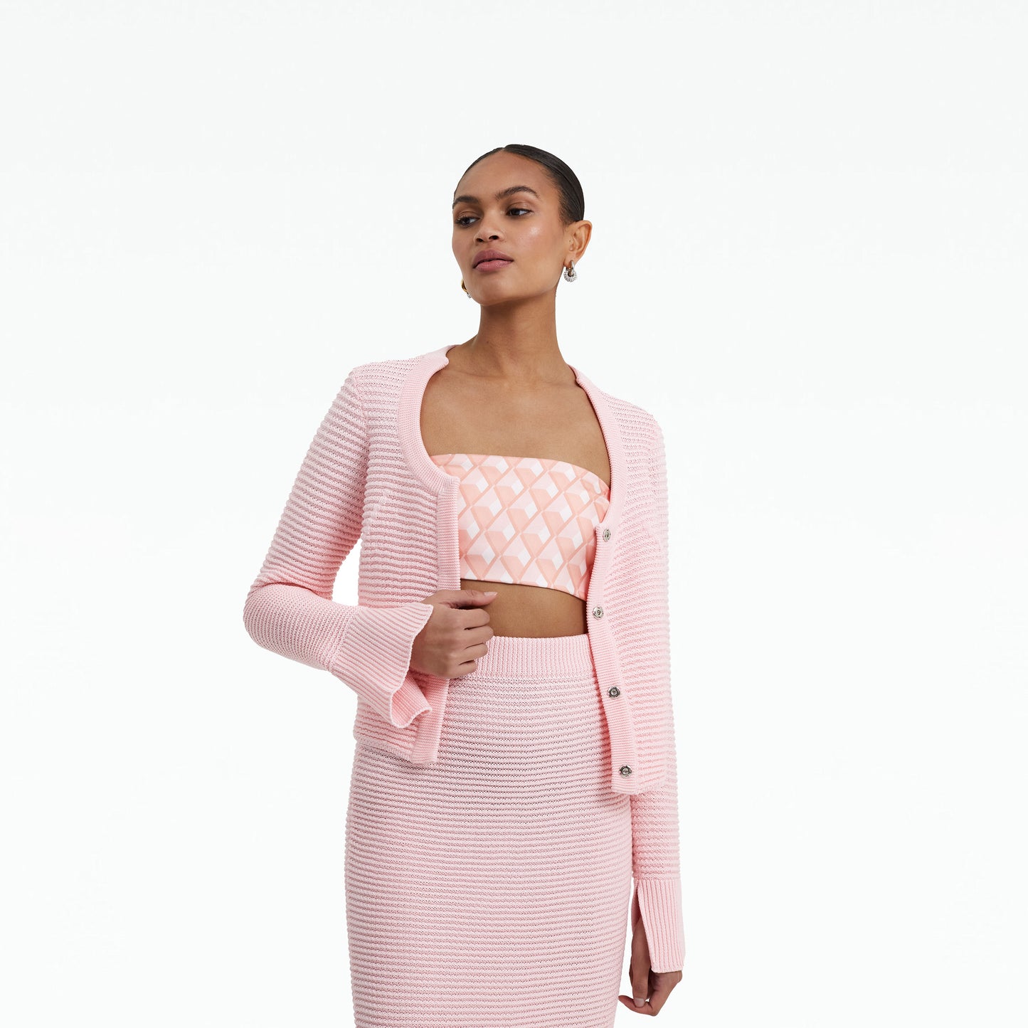 Jemima Bois De Rose Graphic Diamond Scarf