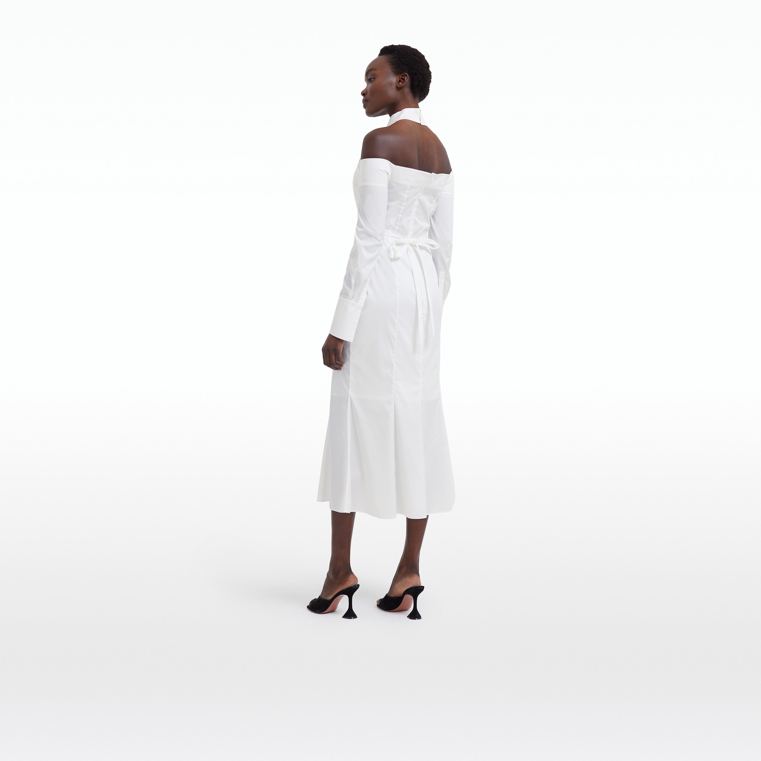 Dot Ivory Cotton Dress