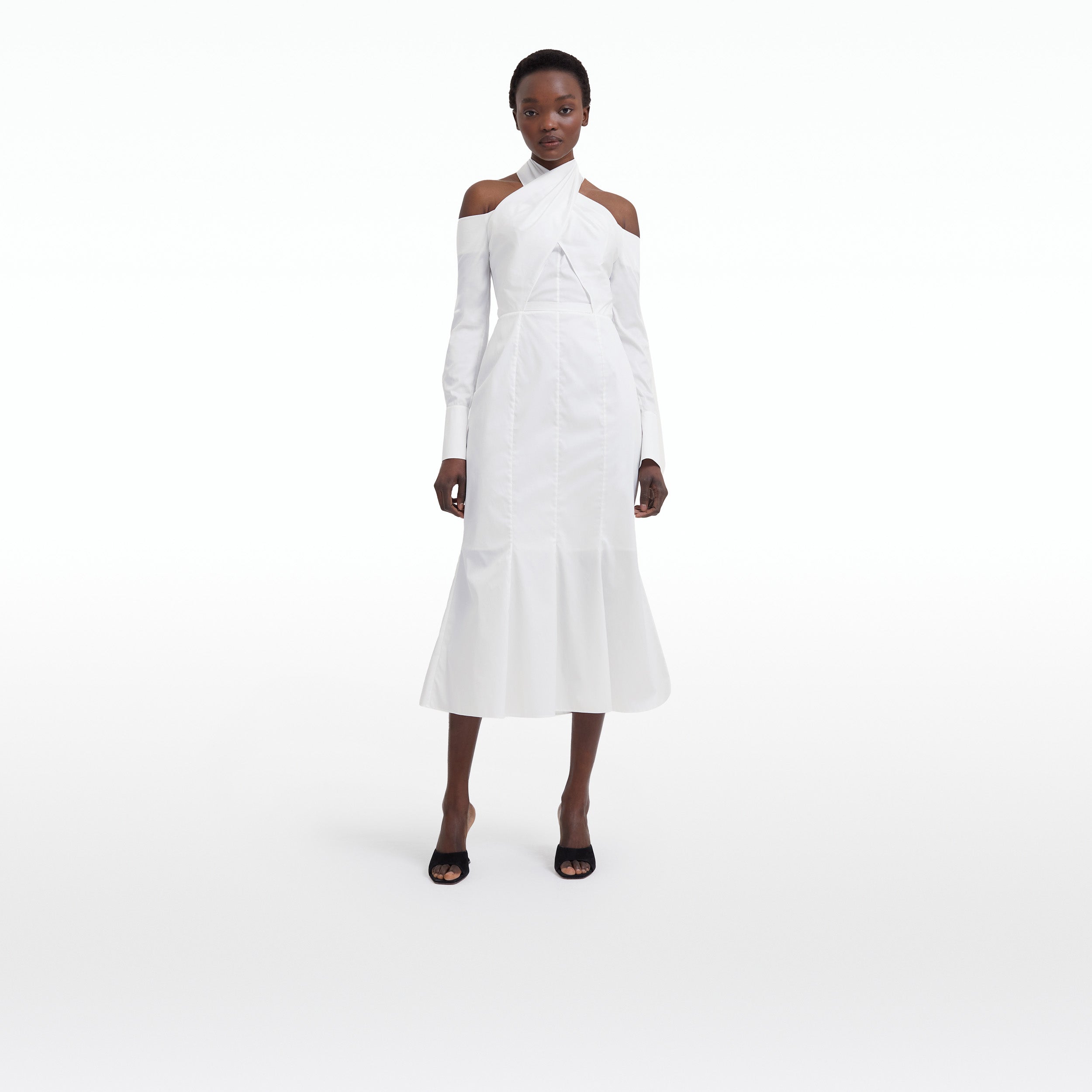 Dot Ivory Cotton Dress