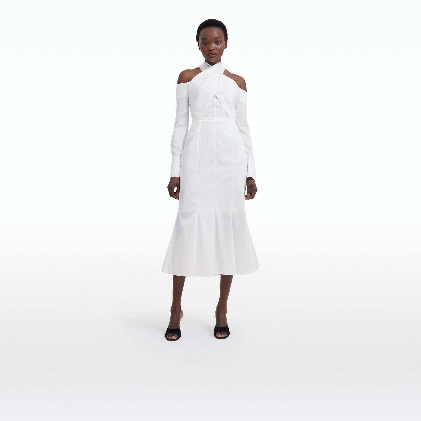 Dot Ivory Cotton Dress
