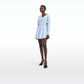 Dessie Blue & White Cotton Short Dress