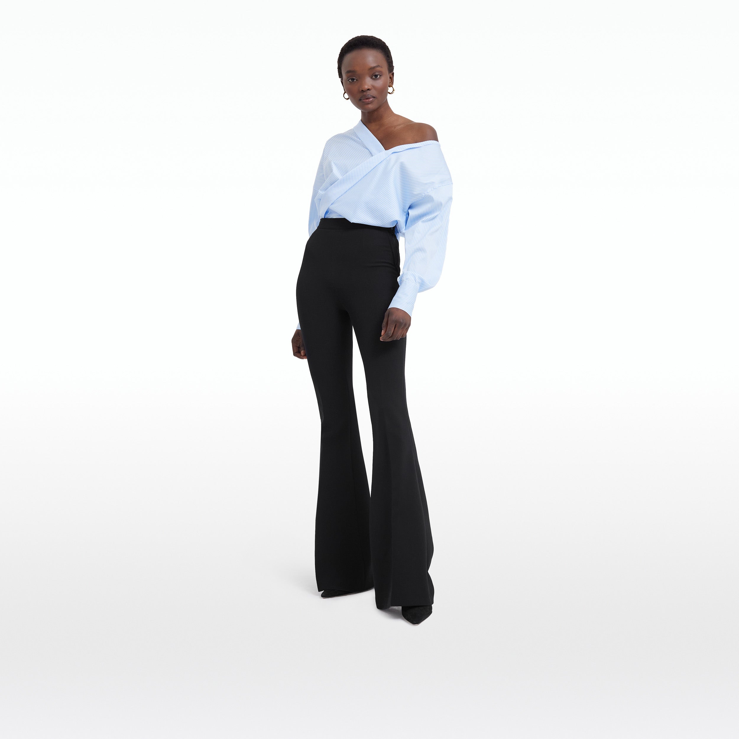 Tia Blue & White Blouse