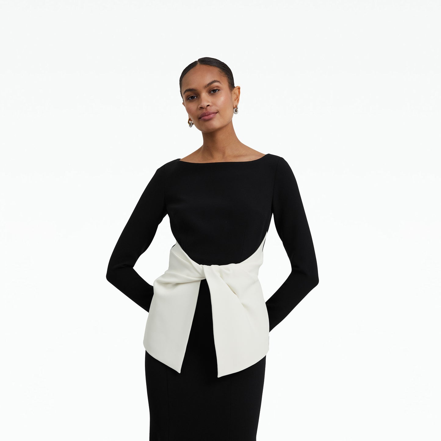 Tayla Black & Ivory Top