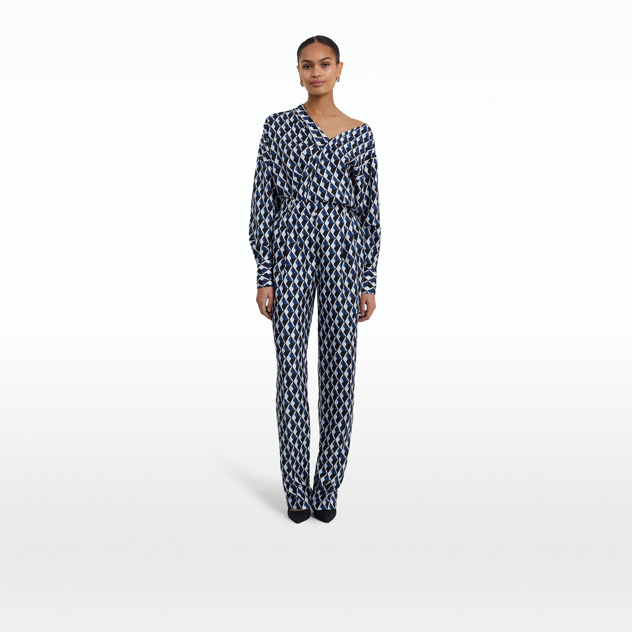 Penelope Graphic Diamond Trousers