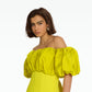 Lyana Chartreuse Short Dress