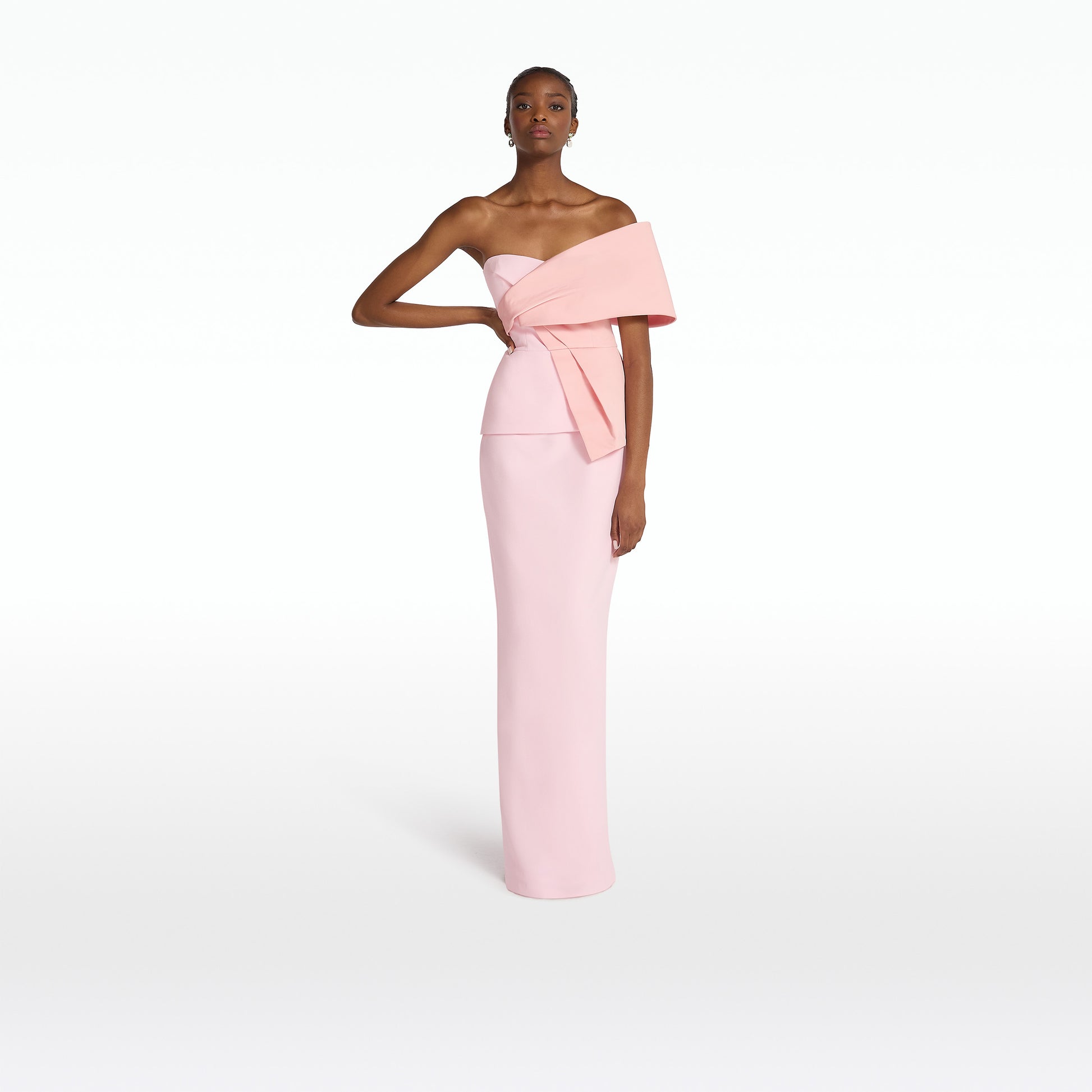 Suri Peony Blush Long Dress Safiyaa London Suri Peony Blush Long Dress Safiyaa London