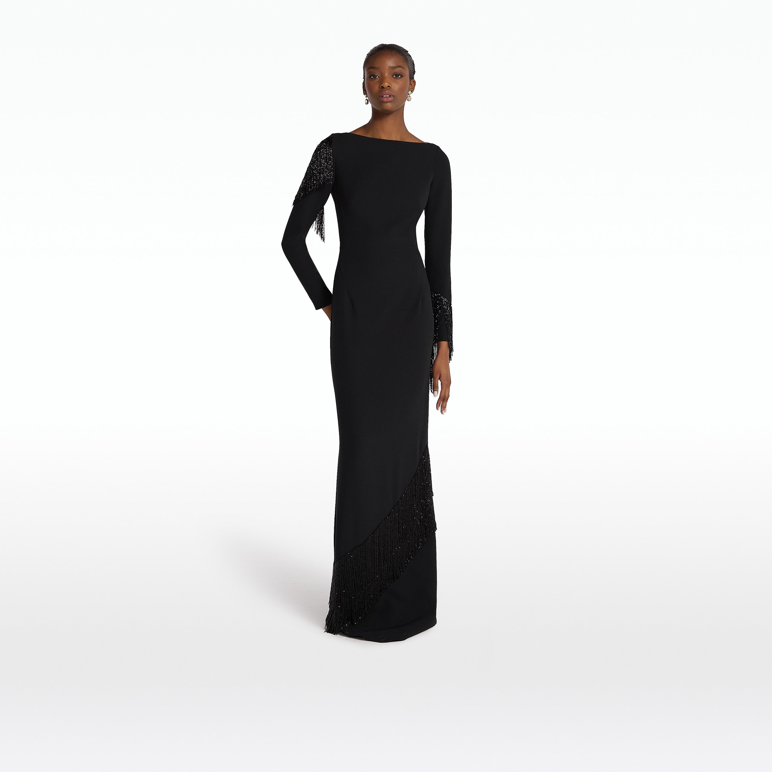 Costella Black Long Dress