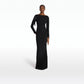 Costella Black Long Dress
