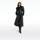 Emy Black Vegan Leather Coat