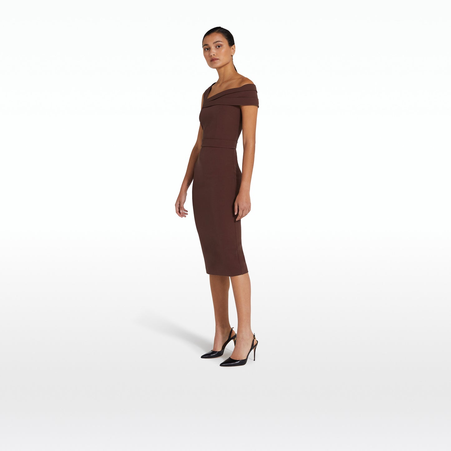 Marni Burgundy Midi Dress