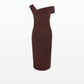 Marni Burgundy Midi Dress