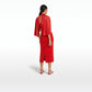 Ana Cherry Red Midi Dress