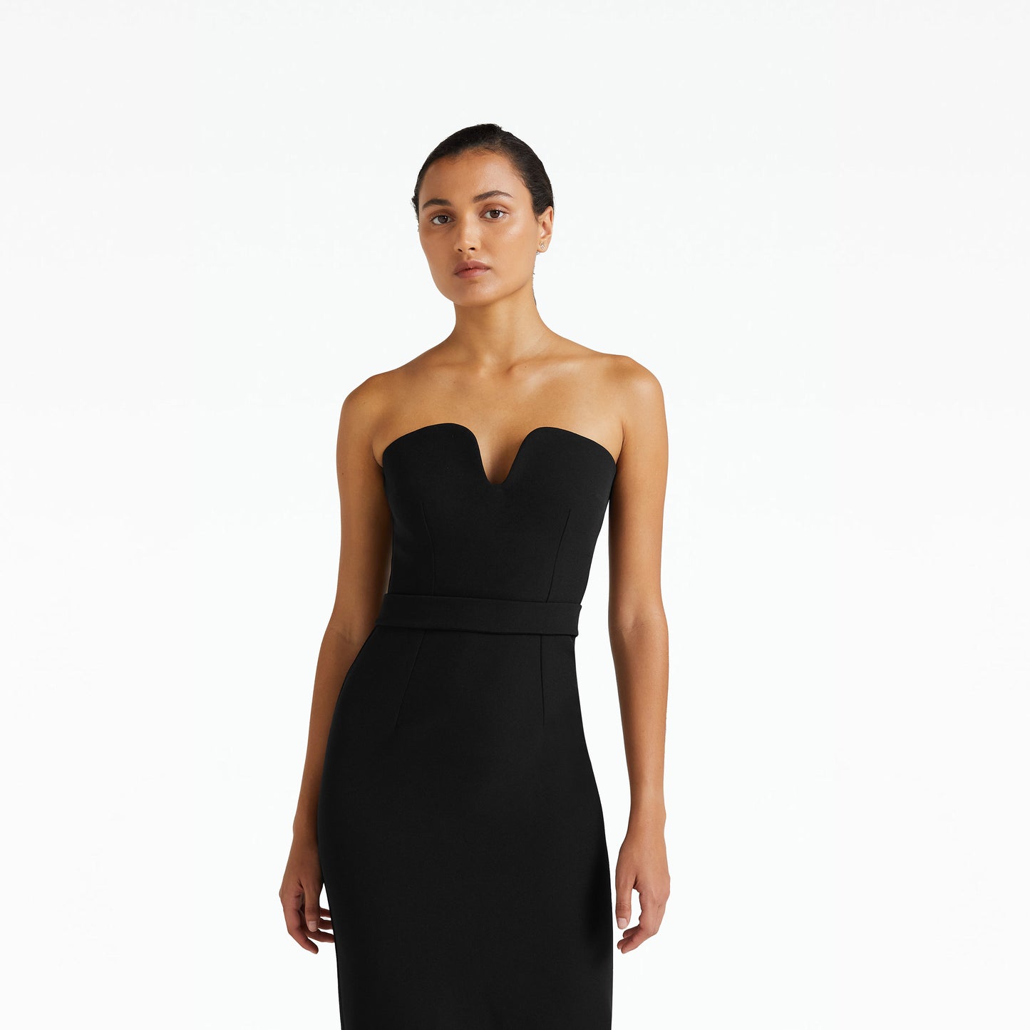 Catala Black Midi Dress