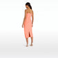 Catala Short Dress In Scarlet Star