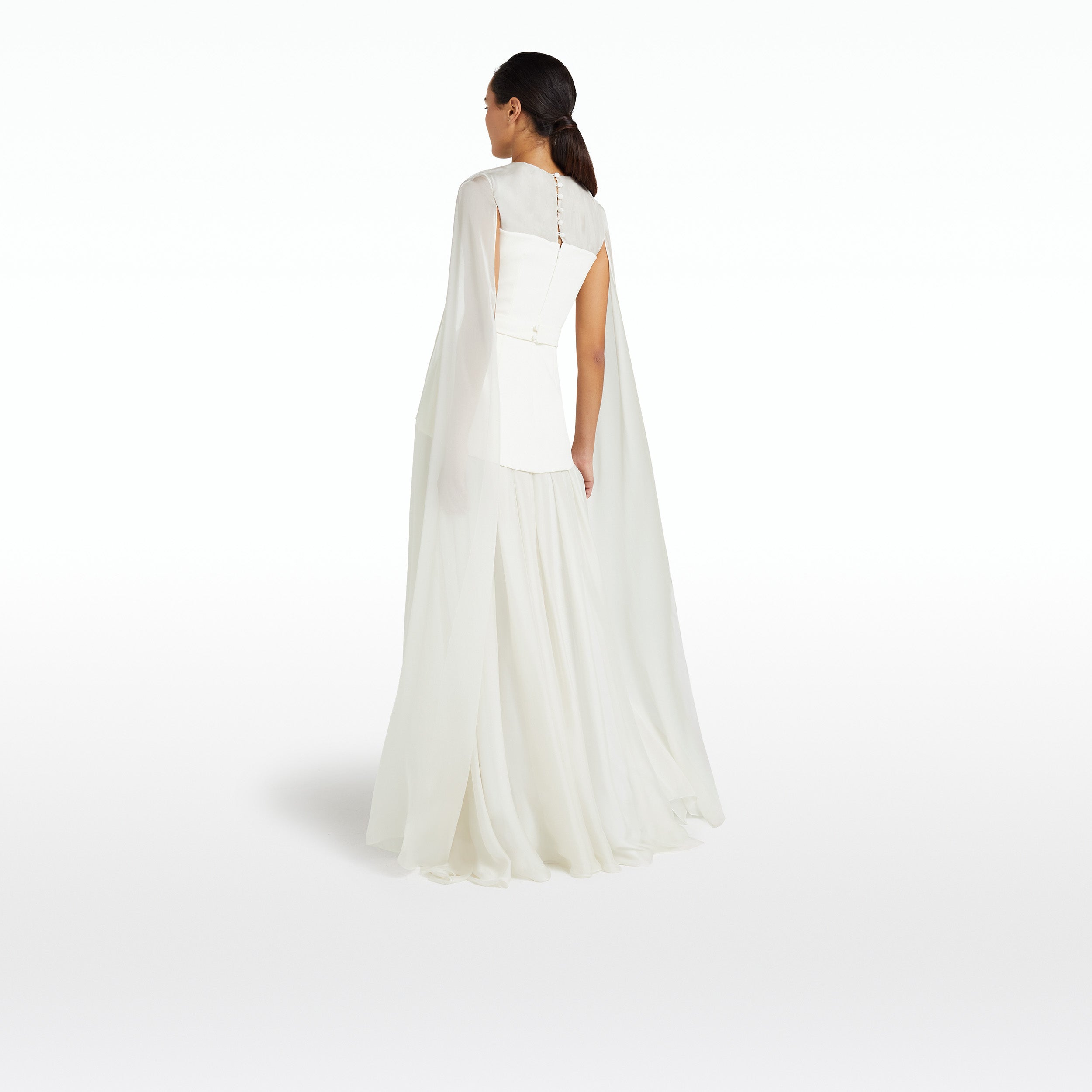 Gloria Ivory Long Dress