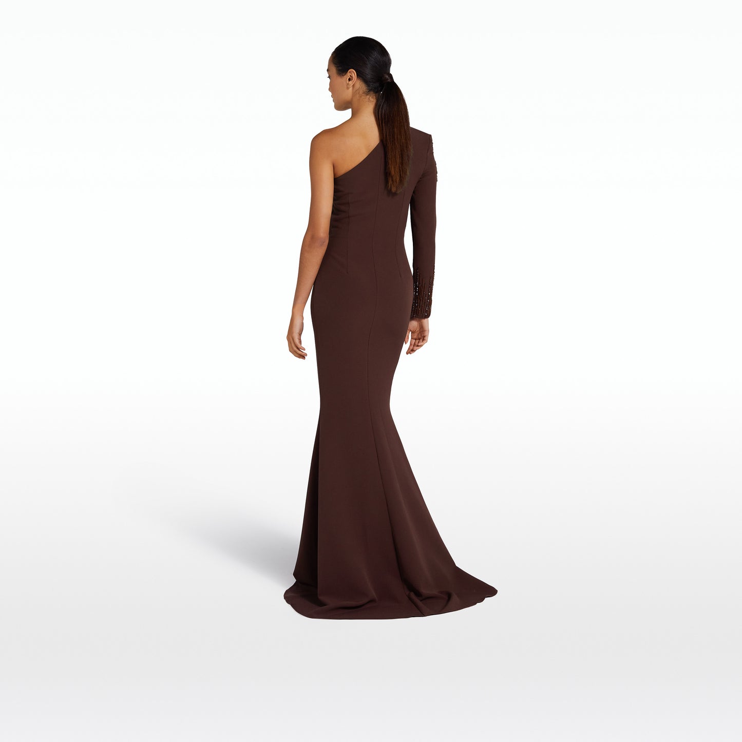 Aria Burgundy Long Dress