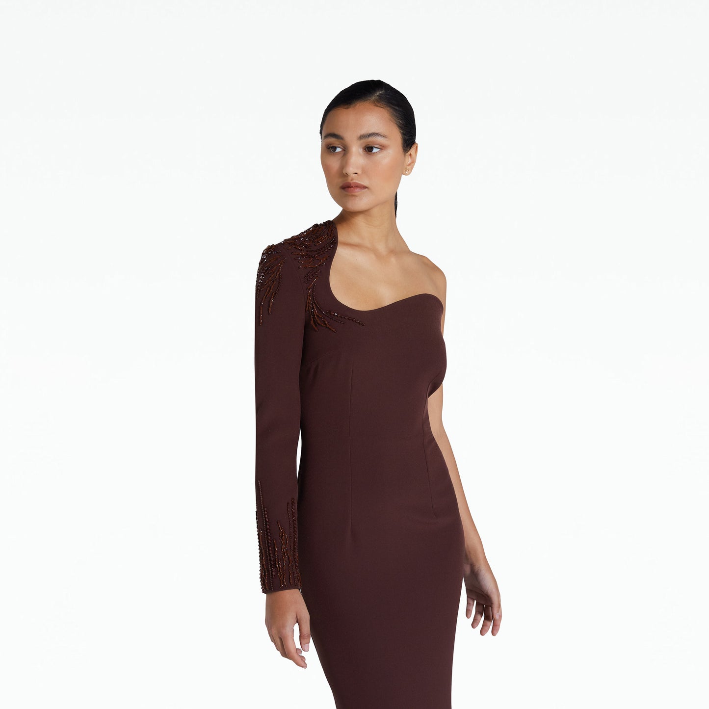 Aria Burgundy Long Dress