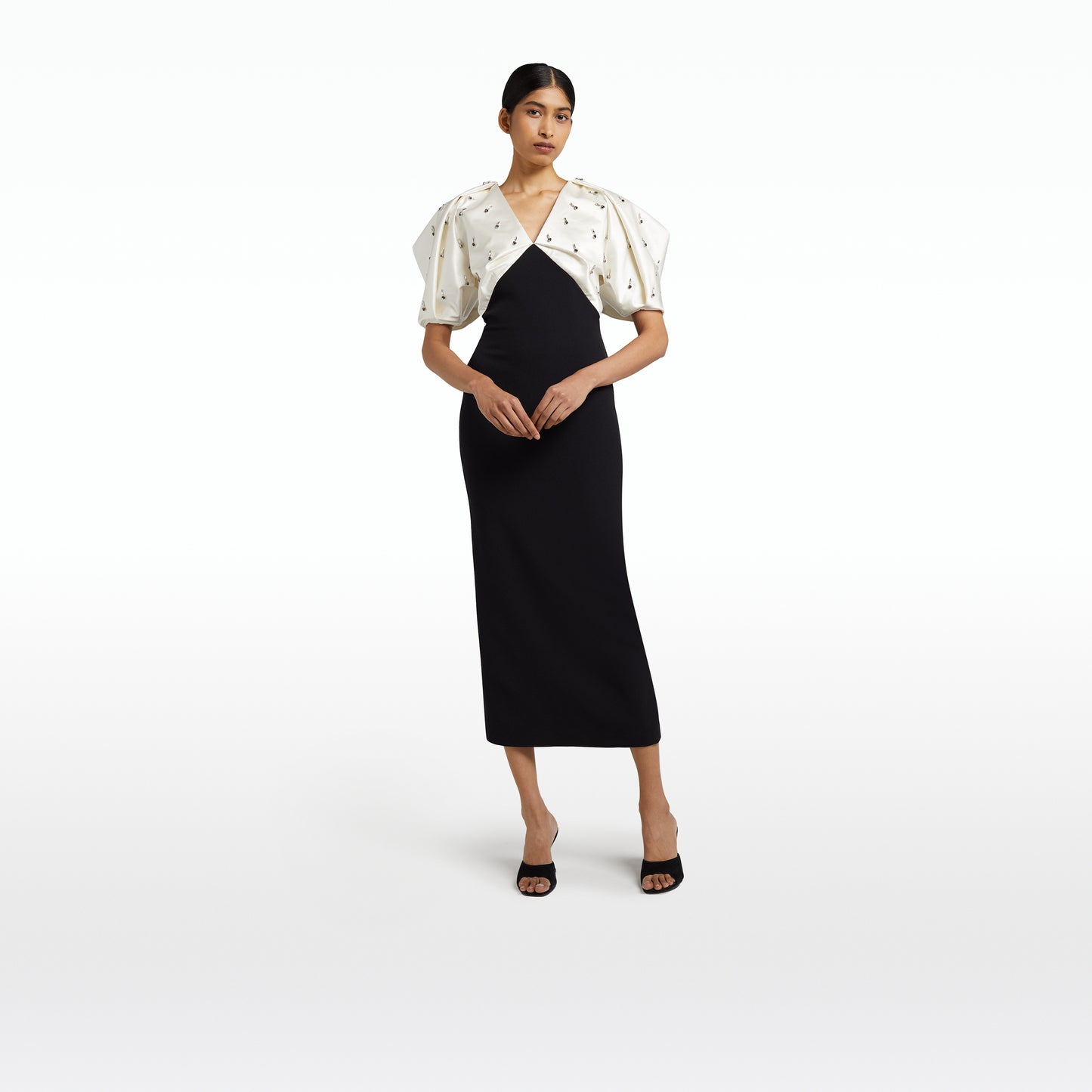 Eabha Black & Ivory Dress