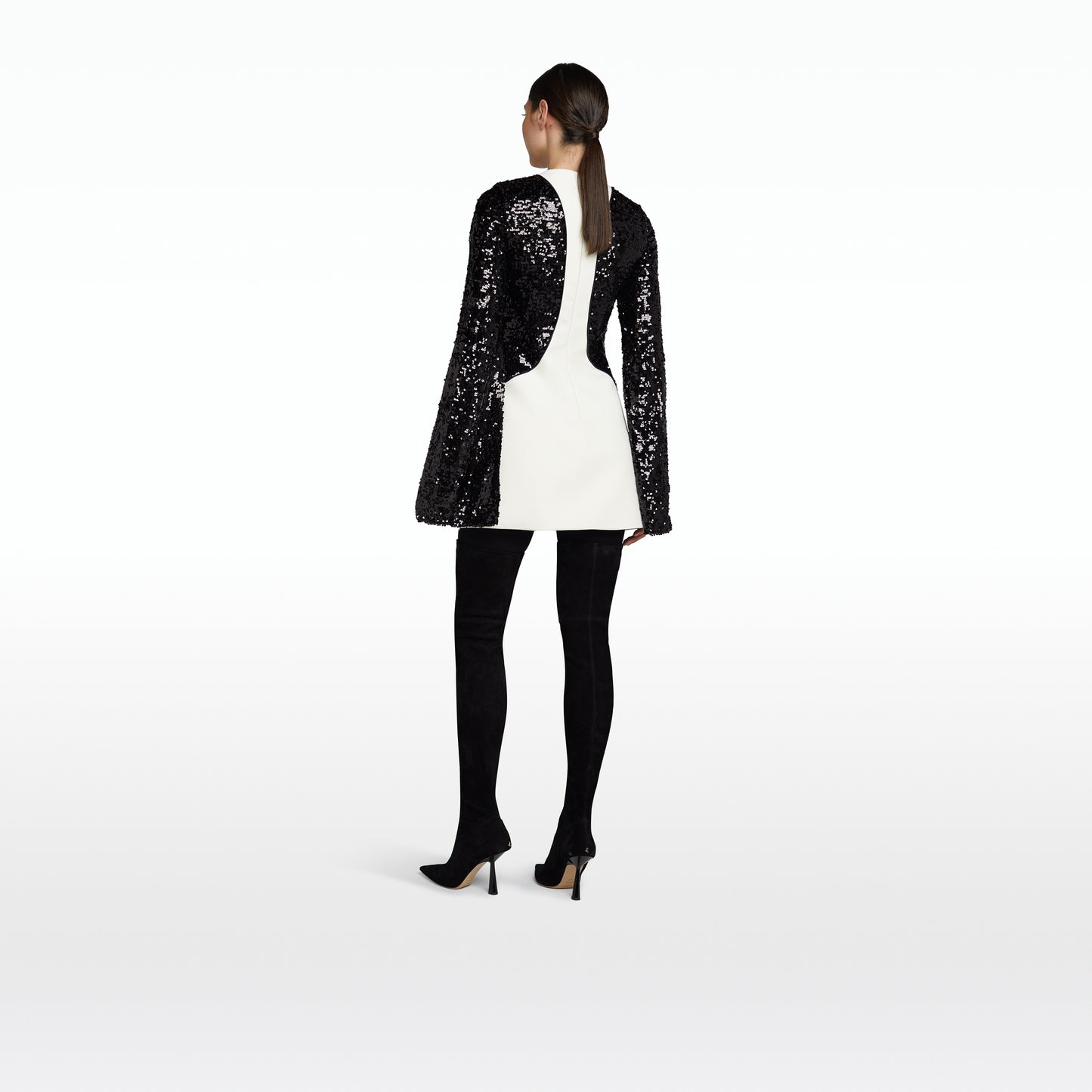 Rue Ivory & Black Mini Dress
