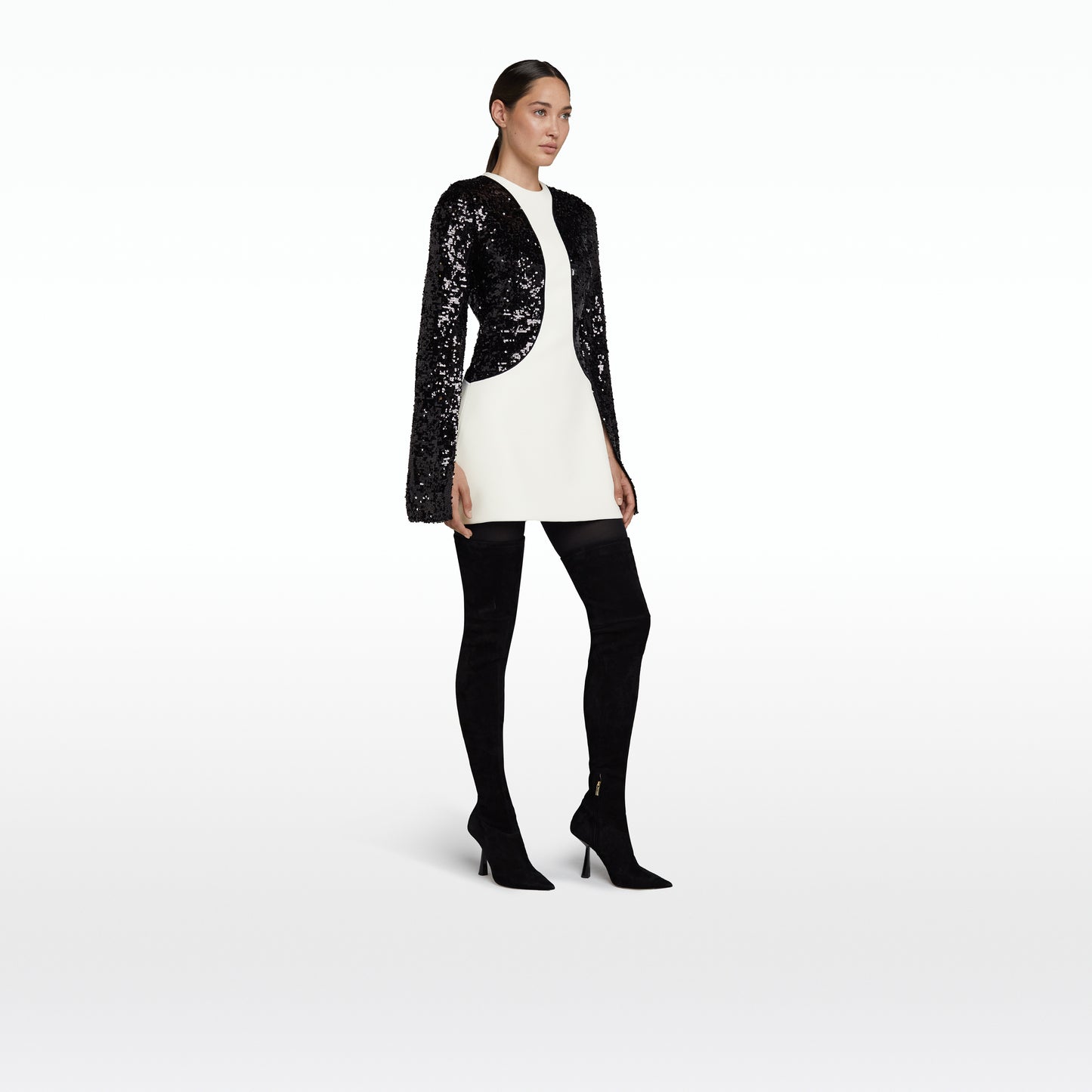 Rue Ivory & Black Mini Dress
